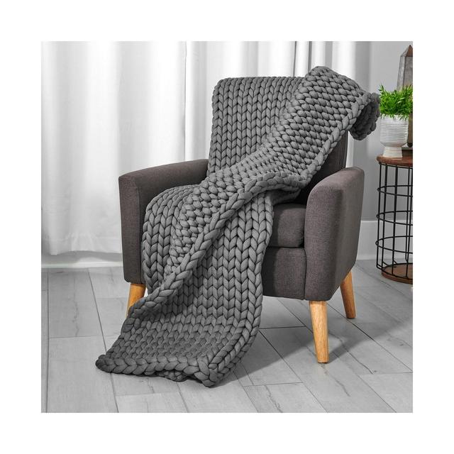 Tranquility Chunky Knit Weighted Throw, 11.9 lbs, 48" x 72"