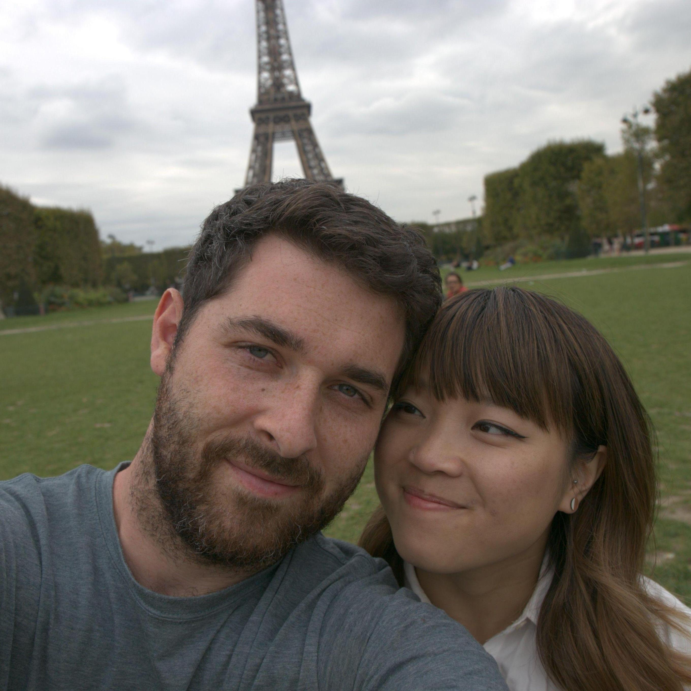 Isaac and Kim in Paris