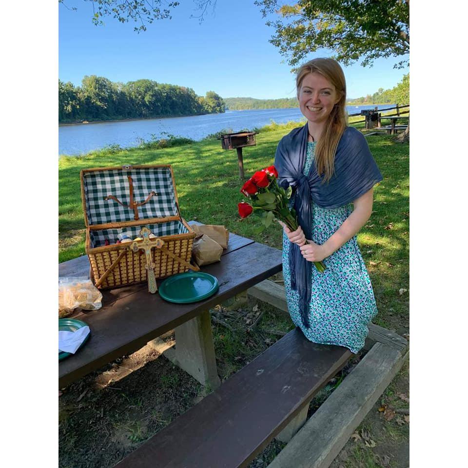 September 19th, 2021: Our 1st official date. Ben packed a picnic basket and found a perfect spot on the Connecticut River... this became "our spot".