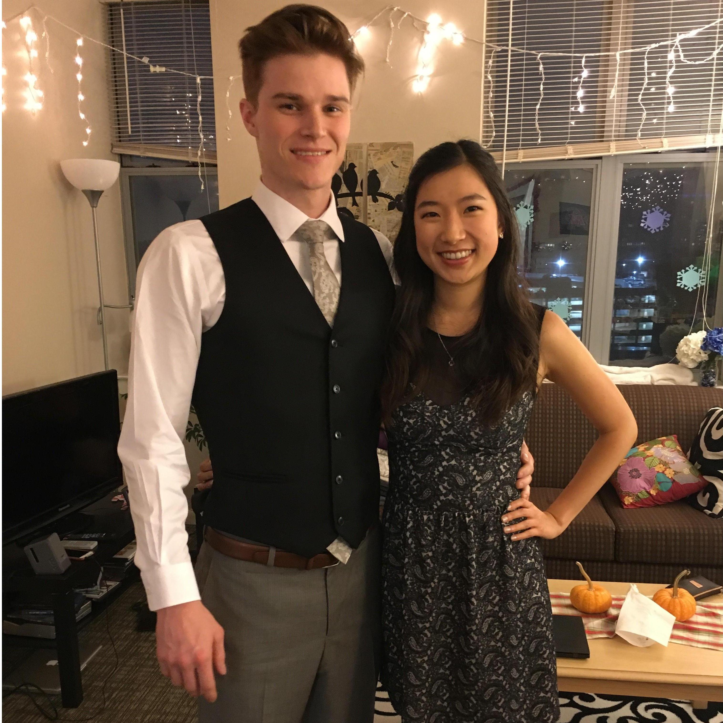 First formal event together (med school formal). Was so nervous to ask him to be my date!