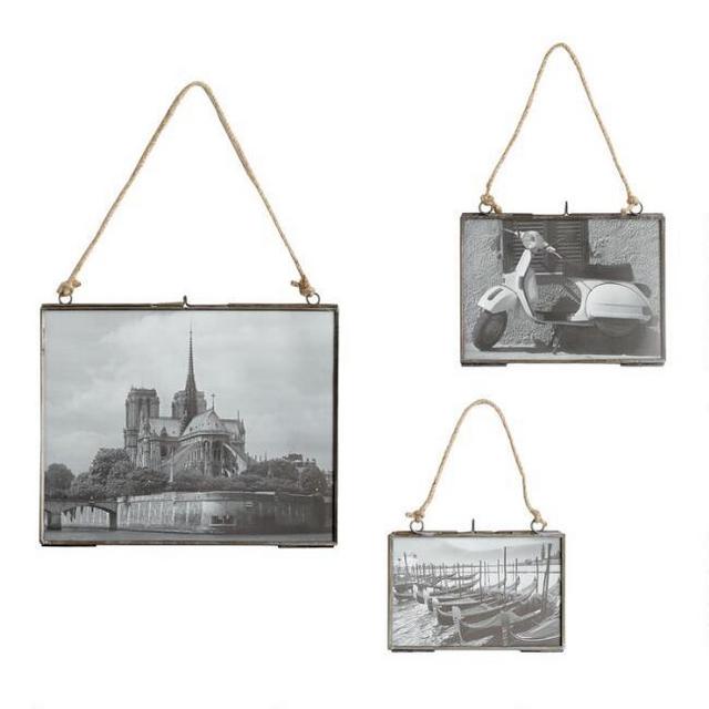 Reese Antique Zinc Metal Horizontal Wall Frame