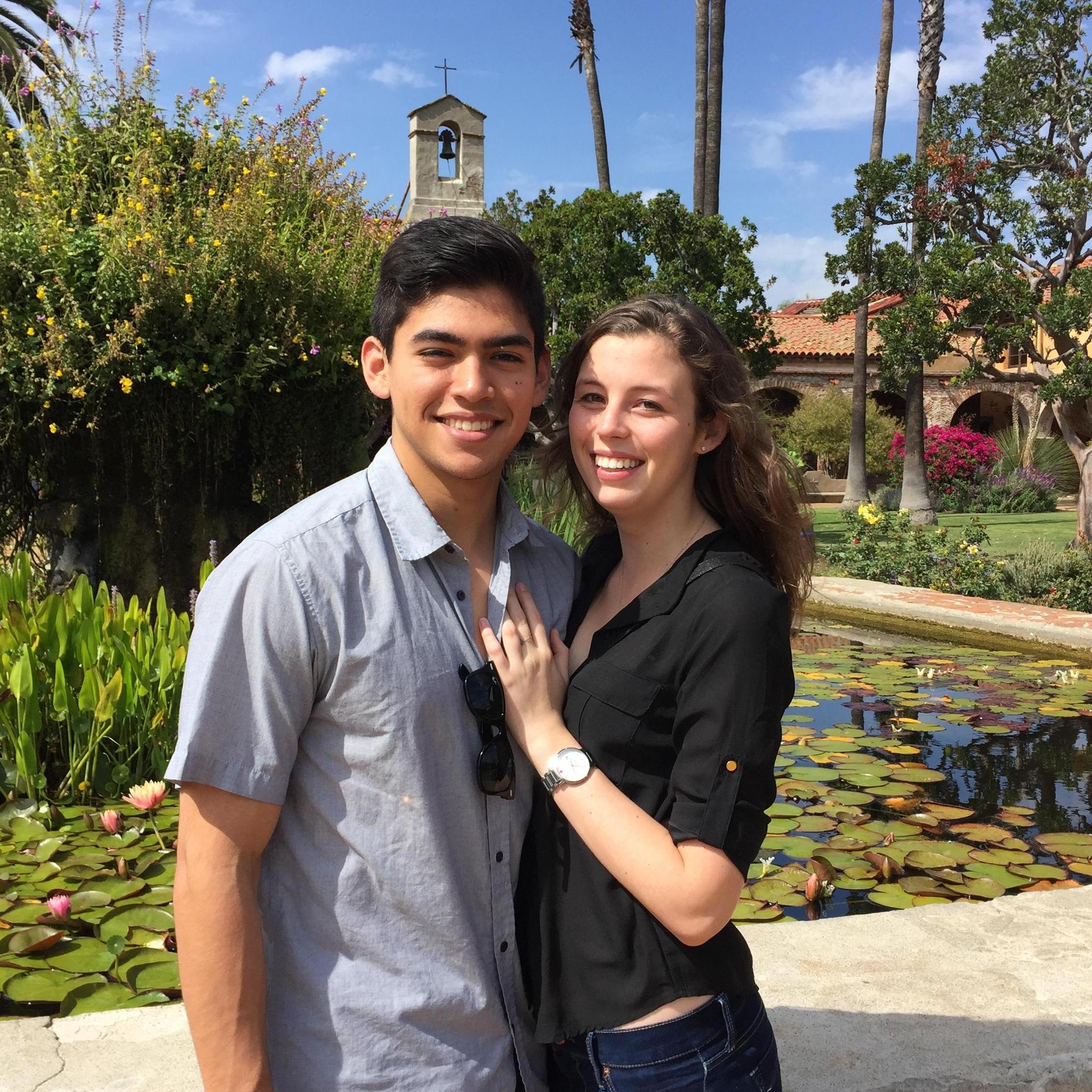 A trip to the San Juan Mission very close to our wedding venue!