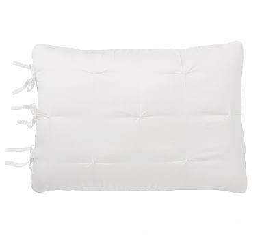 Tencel Tucked Sham, Standard, White