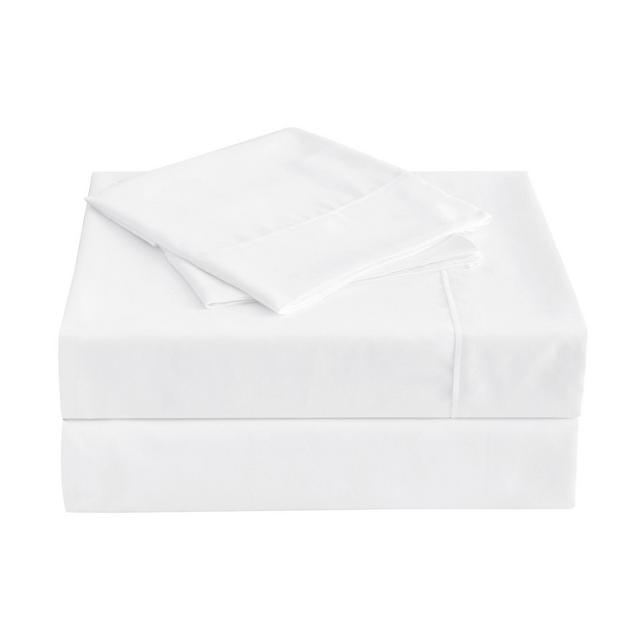 King Solid Sheet Set with SILVADUR Antimicrobial Protection White - Pur & Calm