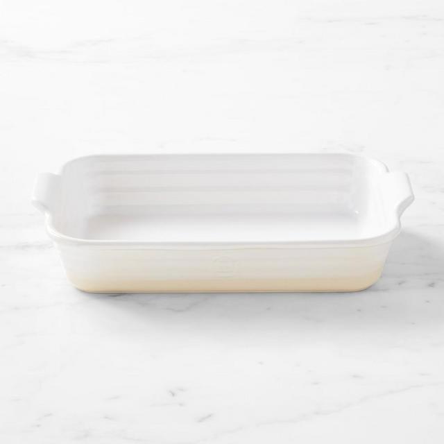 Emile Henry Potter Rectangular Baker, White