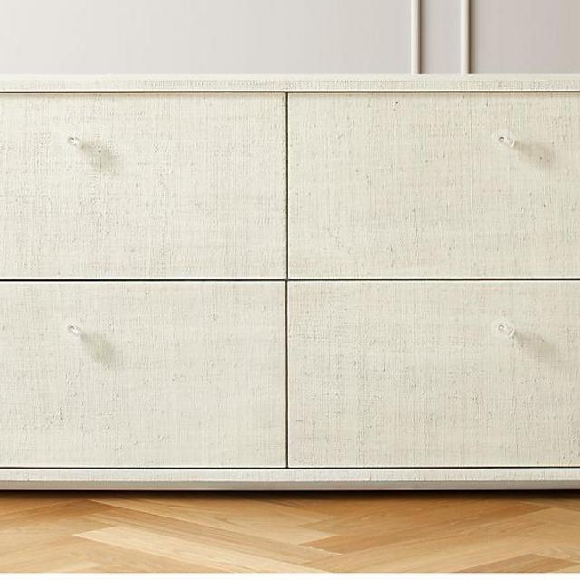 Archer Lacquered Linen Low Dresser