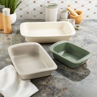 Leo Balance Stone 3-Piece Rectangular Baking Dish Set