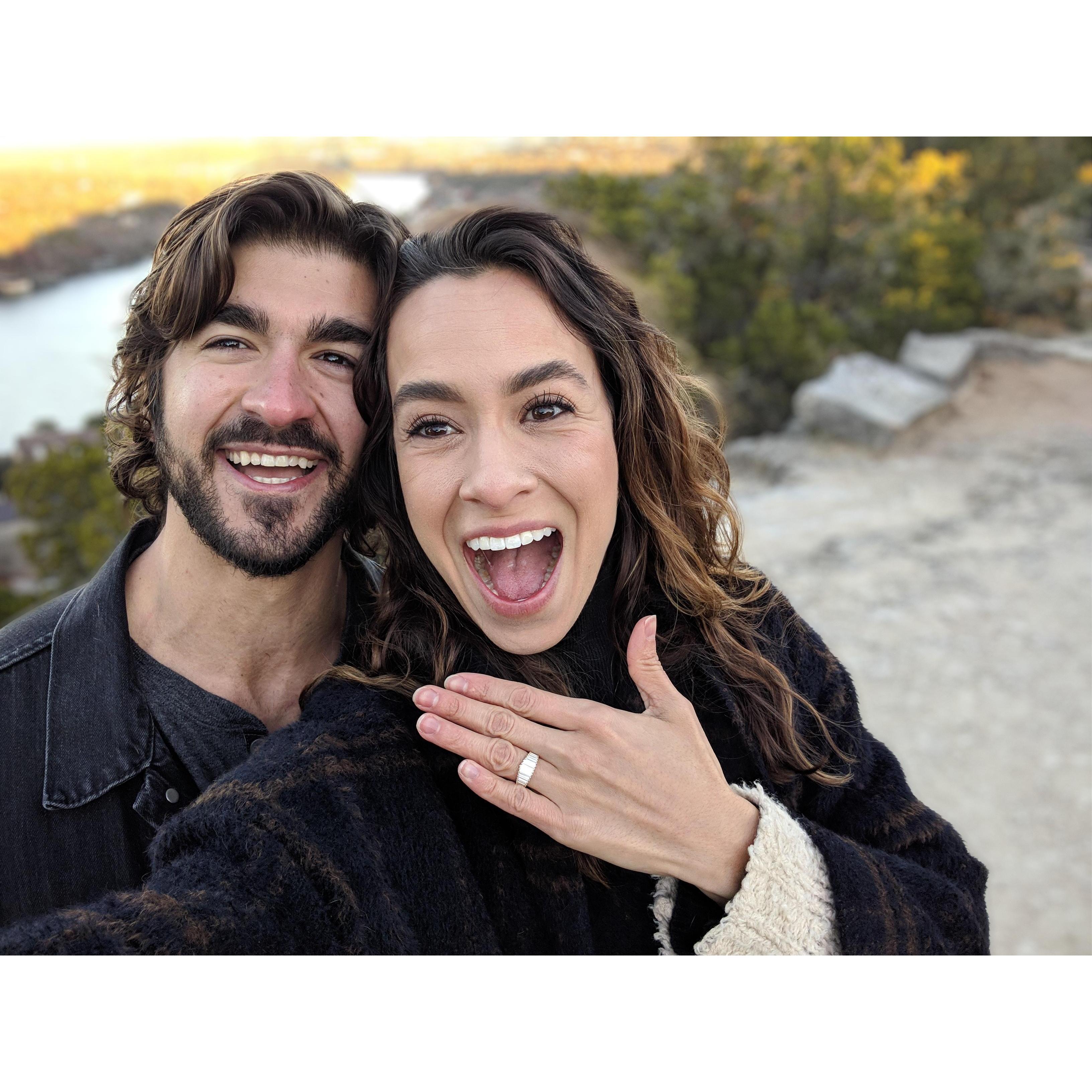 Engaged! Christmas Eve Morning