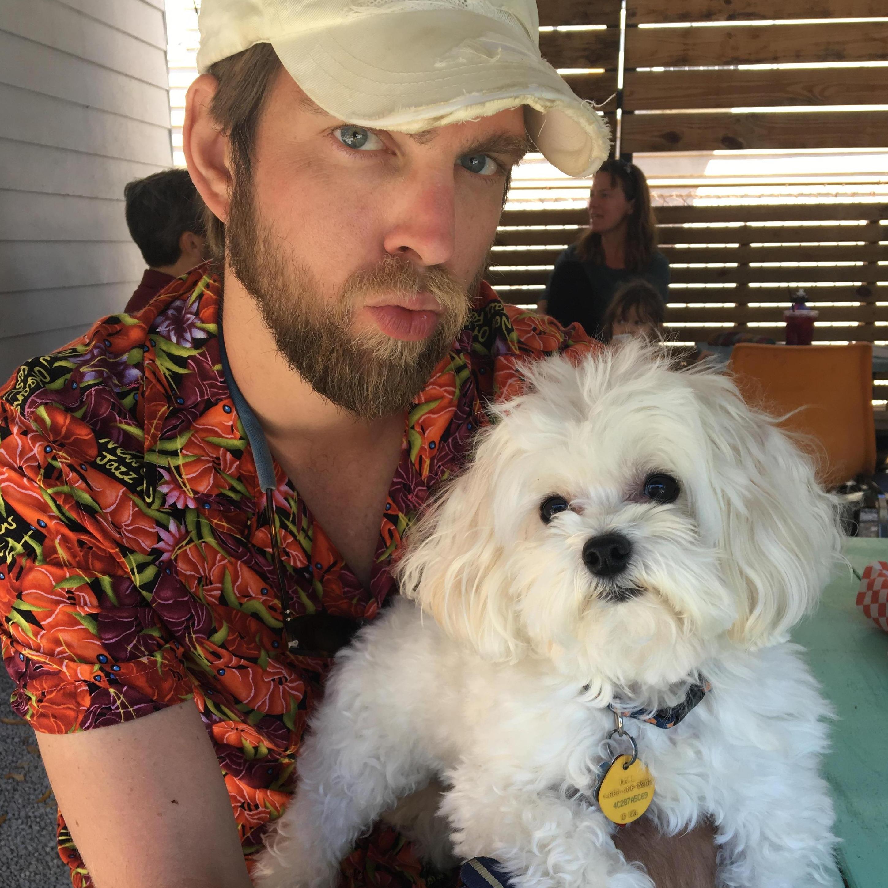 Bo loves all things dog-related.