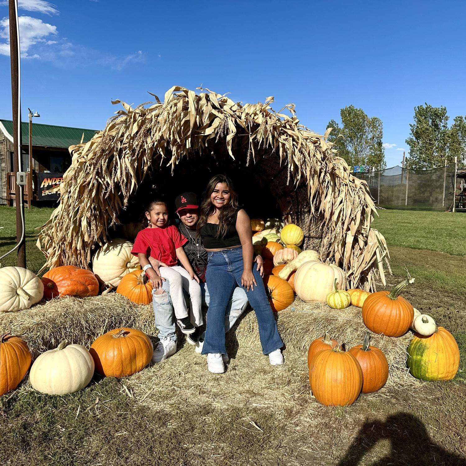 Pumpkin patch with Florecita!