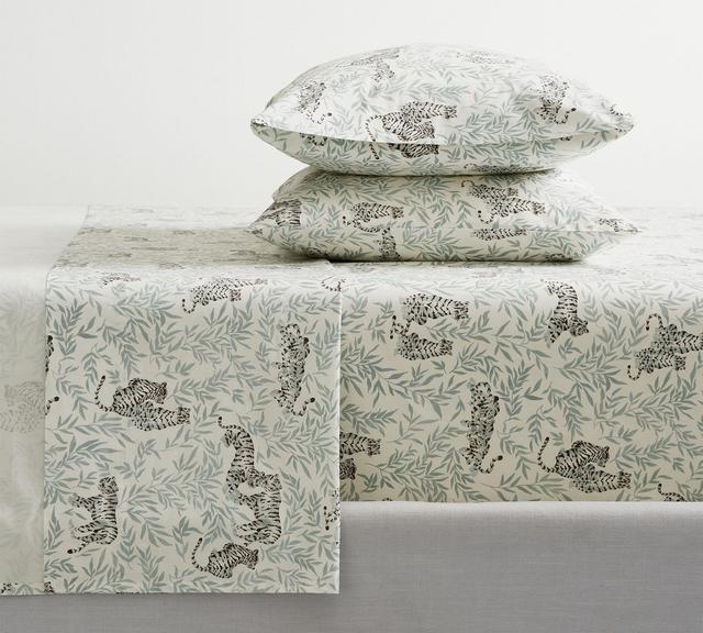 Tiger Organic Percale Sheet Set in King