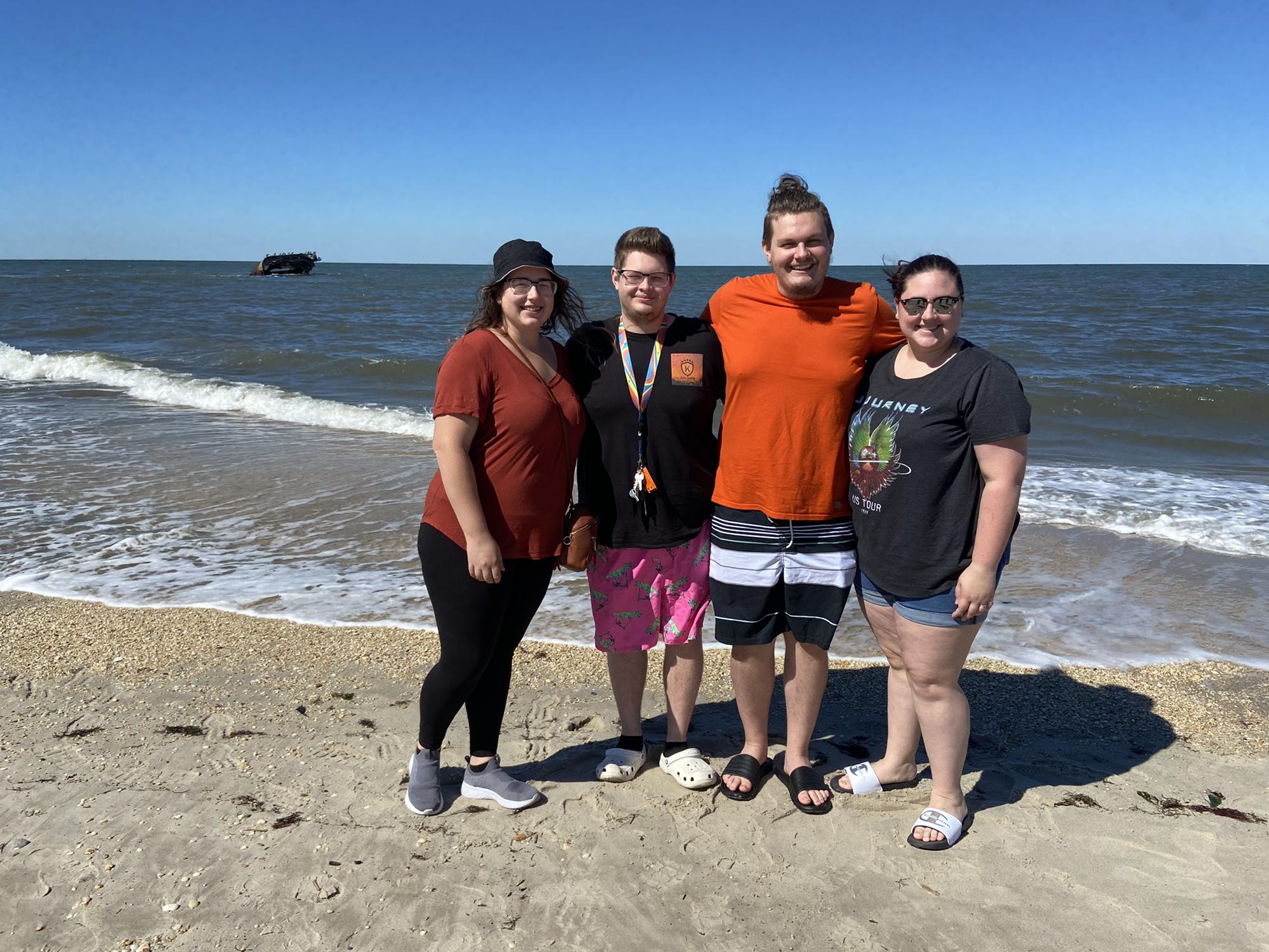 Kayla, Quentin, Colton (best man) and Caitlyn (bridesmaid)