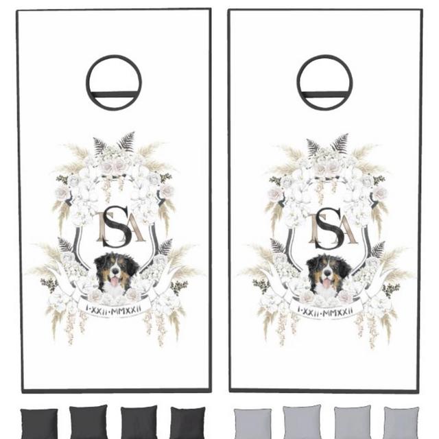 Our Custom Crest Cornhole Set