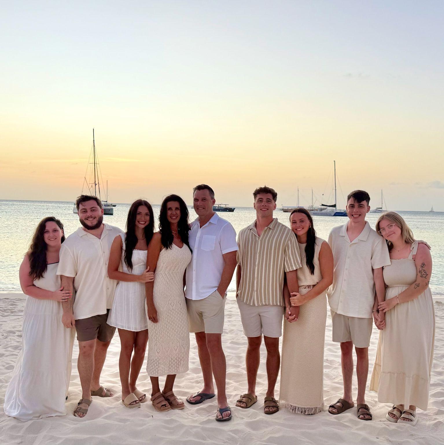 Barnes family photo - Aruba