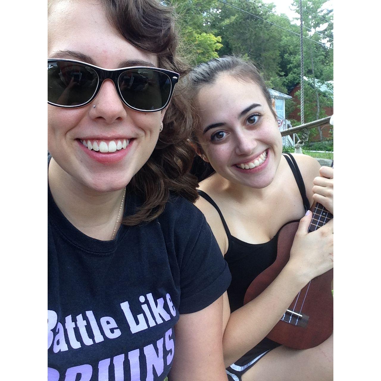 Bringing Hannah to the lake for the first time
