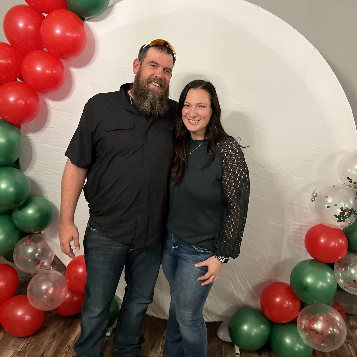 Our first work Christmas party together