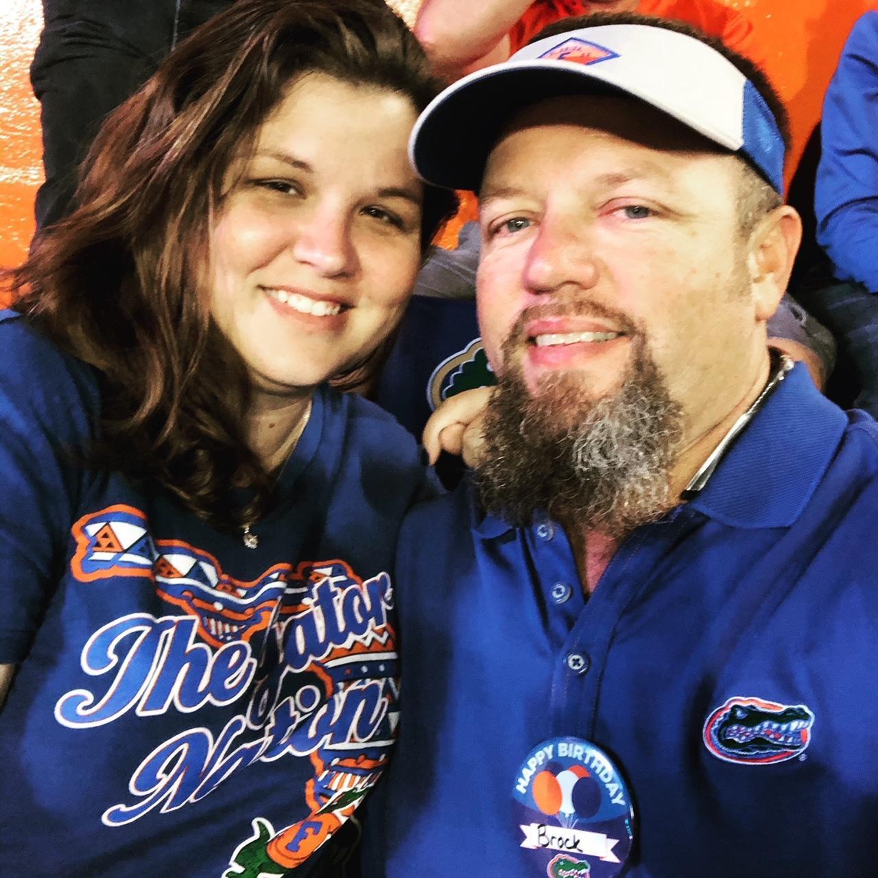 Celebrating Brock's Birthday with a Gator Game