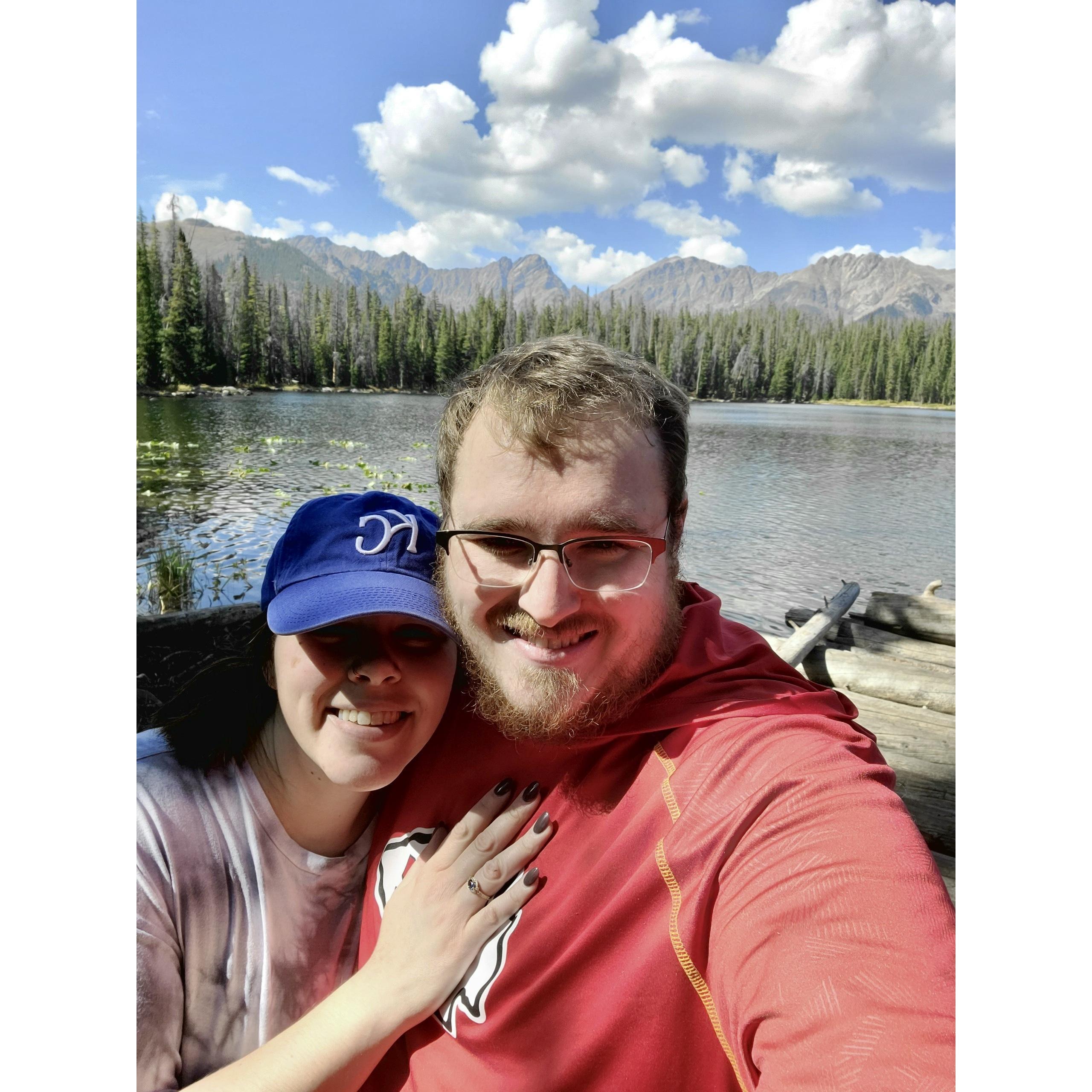Right after we got engaged on The Lost Trail!