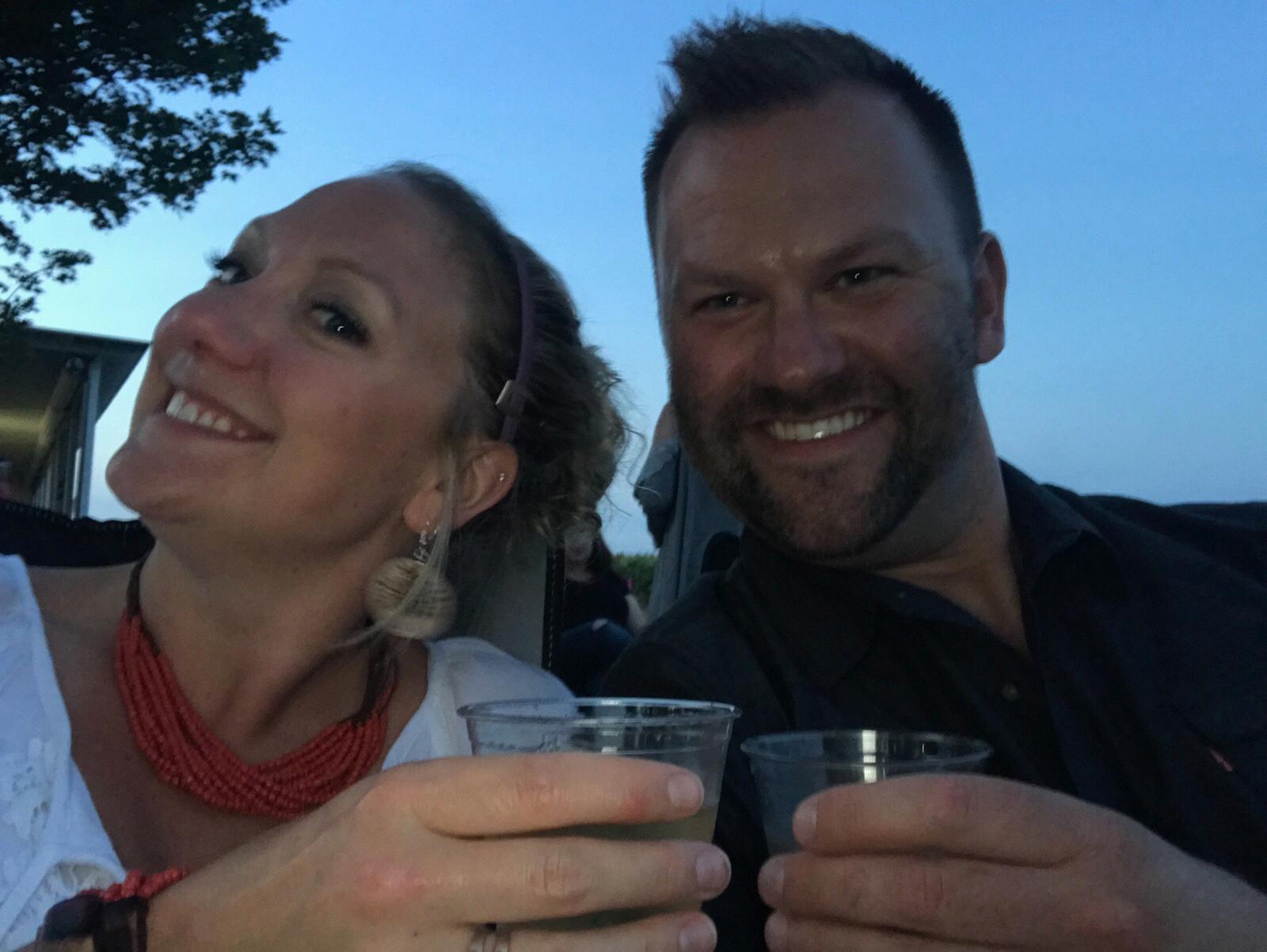 Mackinaw Valley Vineyard listening to some live music!