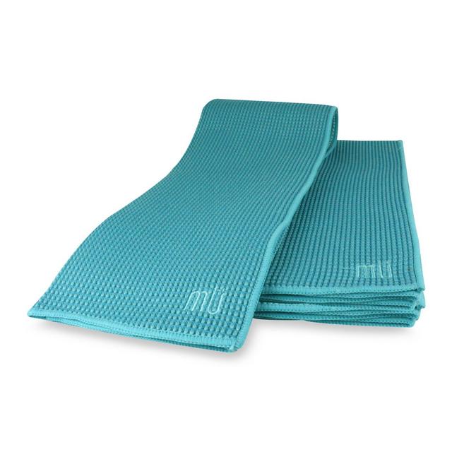 MU Kitchen™ Waffle Kitchen Towels in Sea Blue (Set of 2)