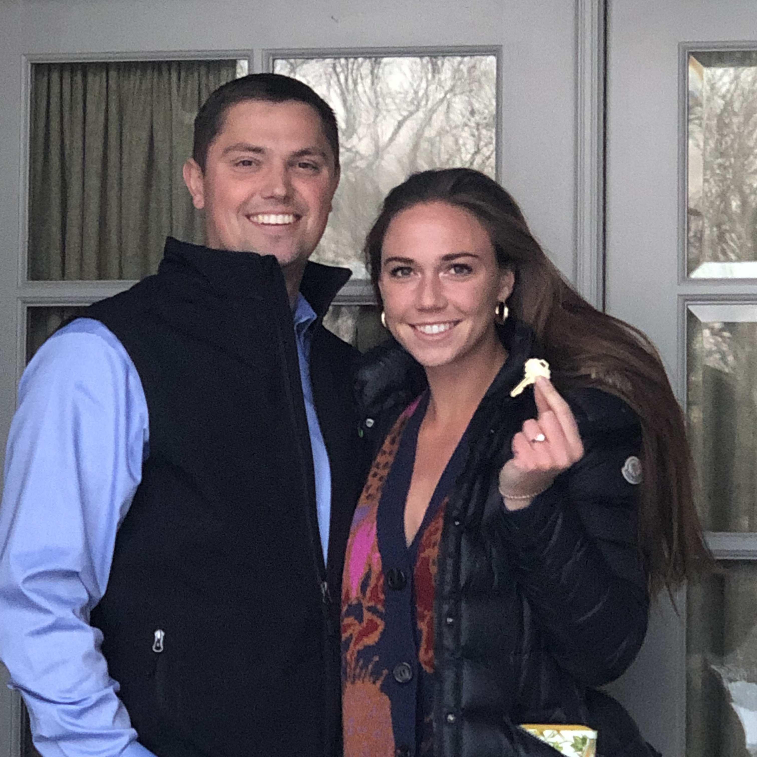 Getting the keys to our new house!