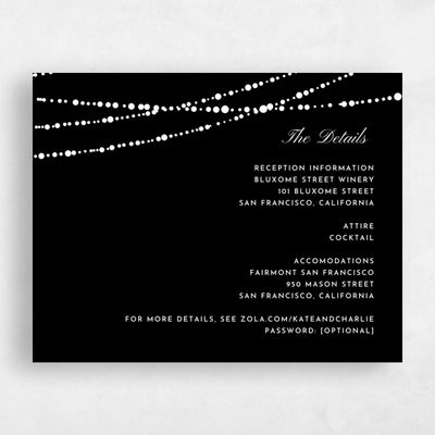 Black Wedding Enclosure - Moonlight