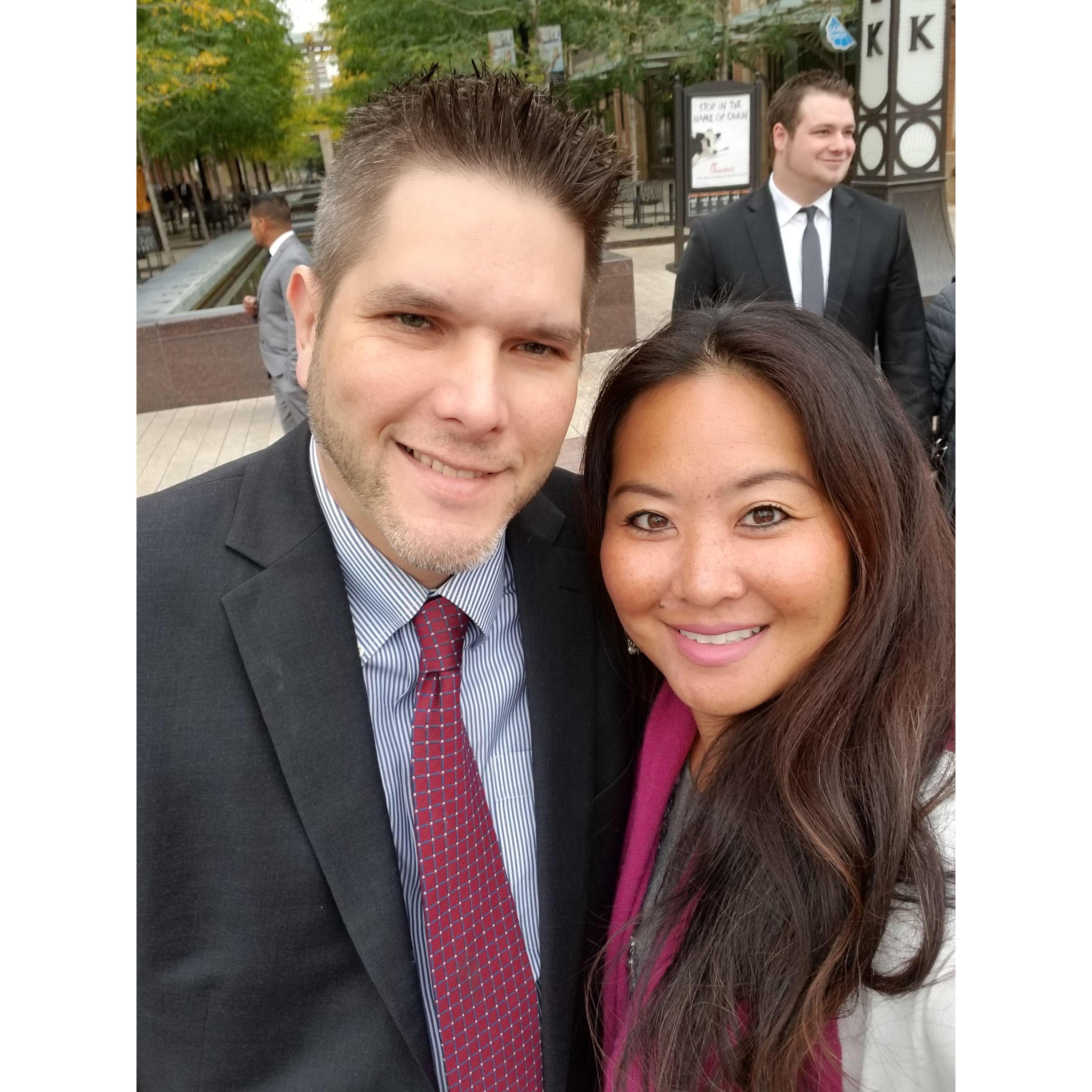 Our First General Conference together in Salt Lake City, UT (October, 2018)