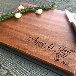 Custom cutting board, Personalized cutting board, Wedding gift, gifts for the couple, Engraved Cutting board, Wood Cutting Board