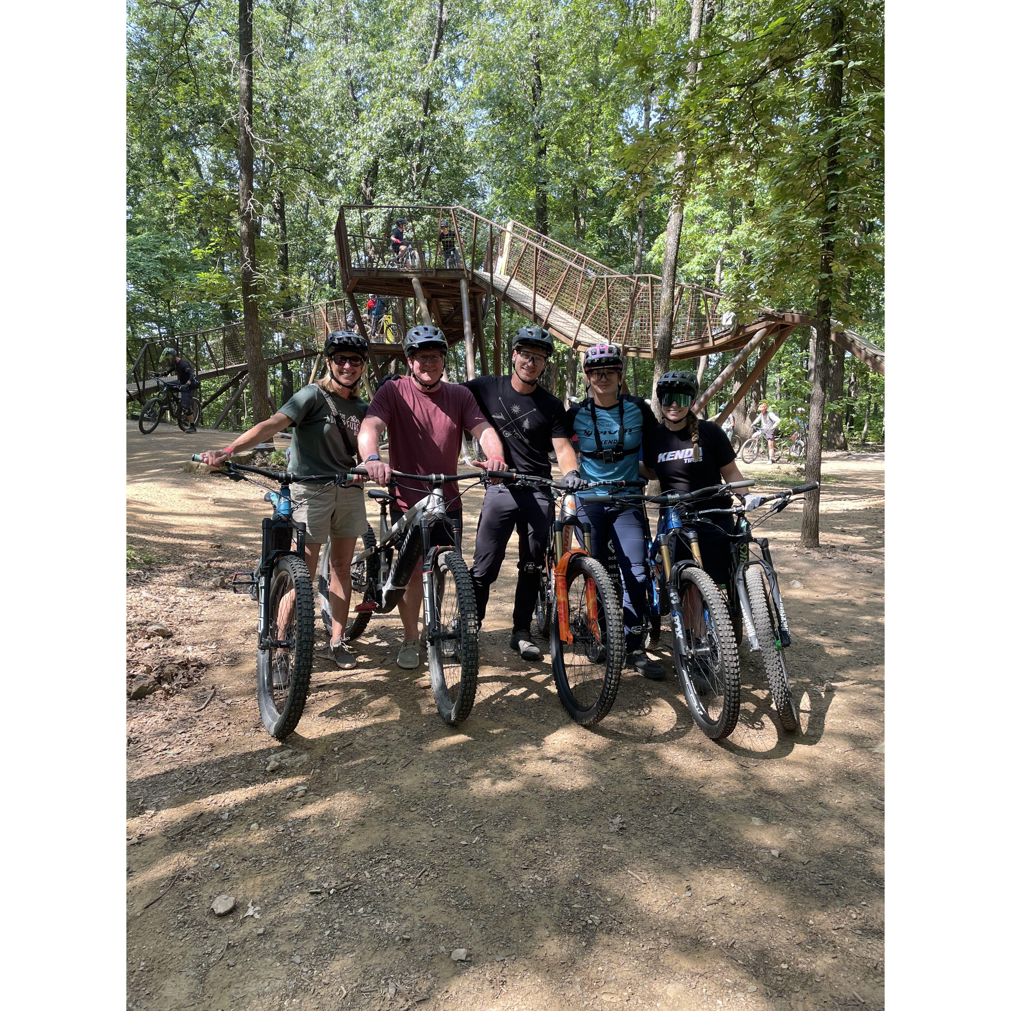 The Adcocks went mountain biking!