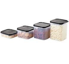 Tupperware Modular Mates Square Set, Black