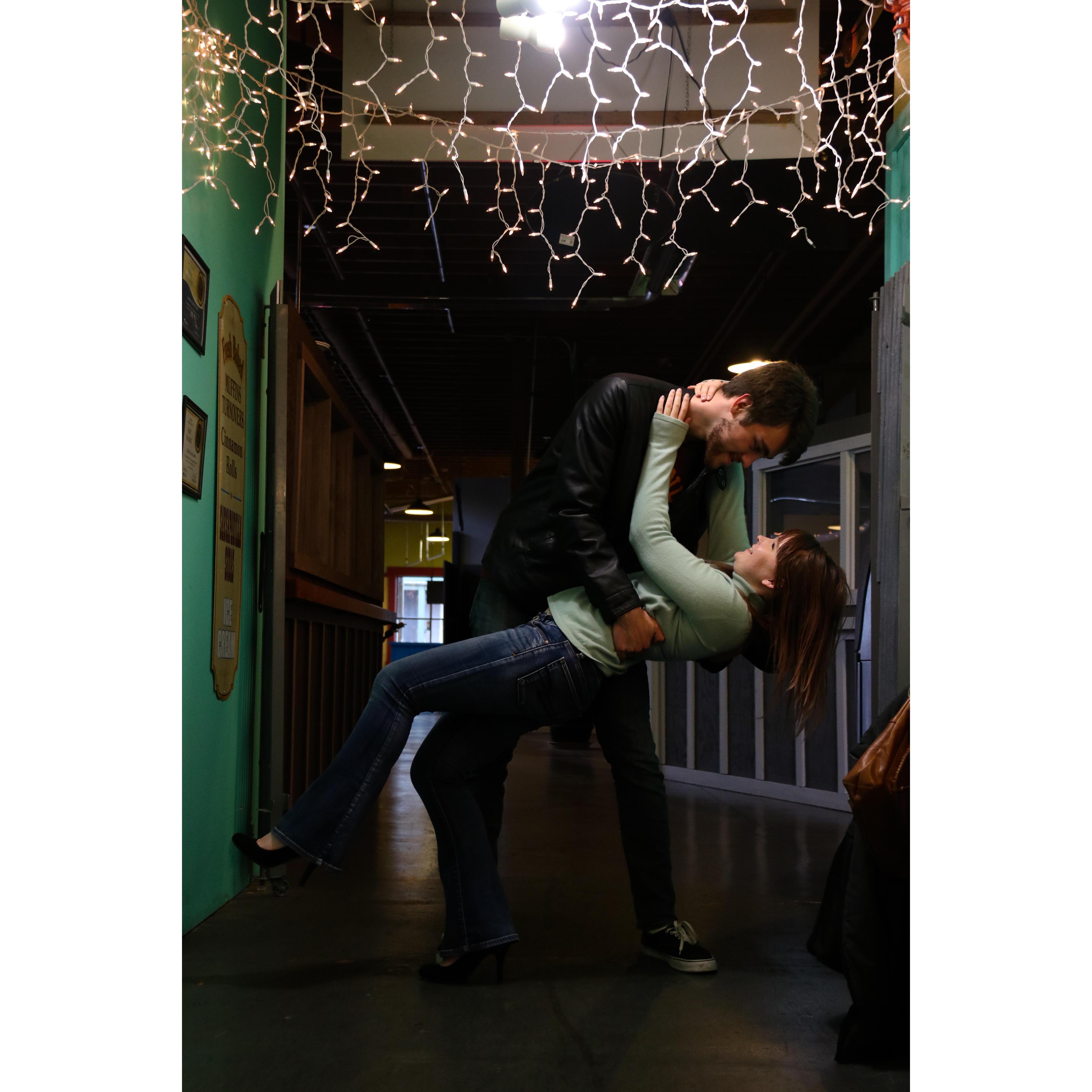 Showing off those dancing skills in Port Orchard