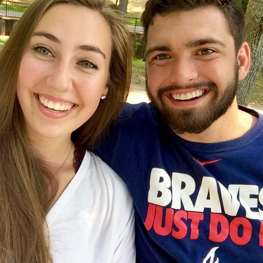 Our first photo together, summer 2016.