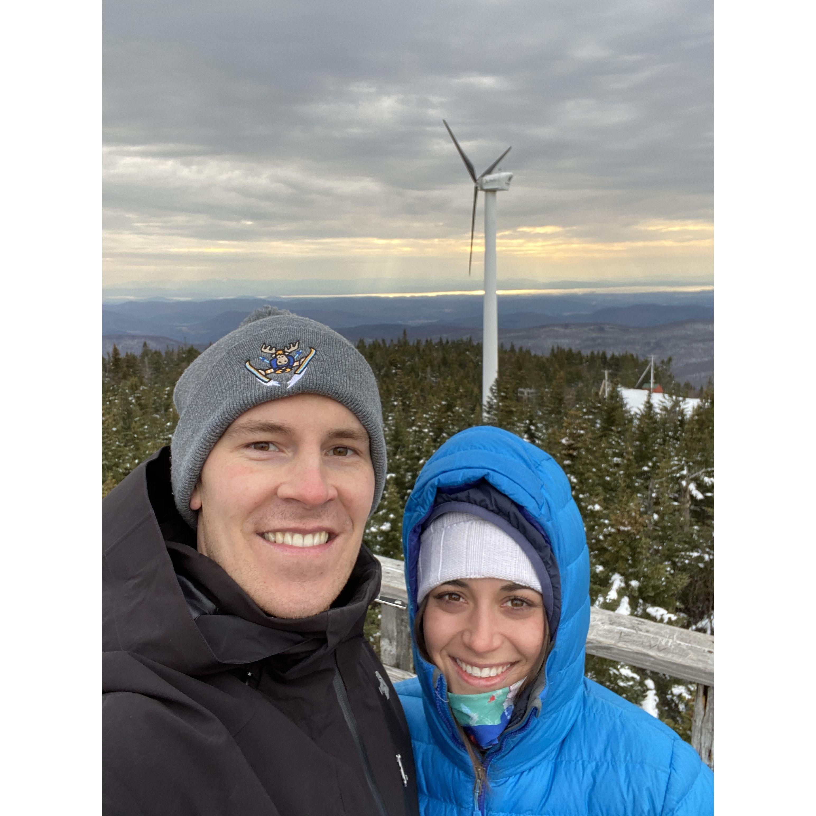 One of many sunset skins up Bolton Mountain in Vermont