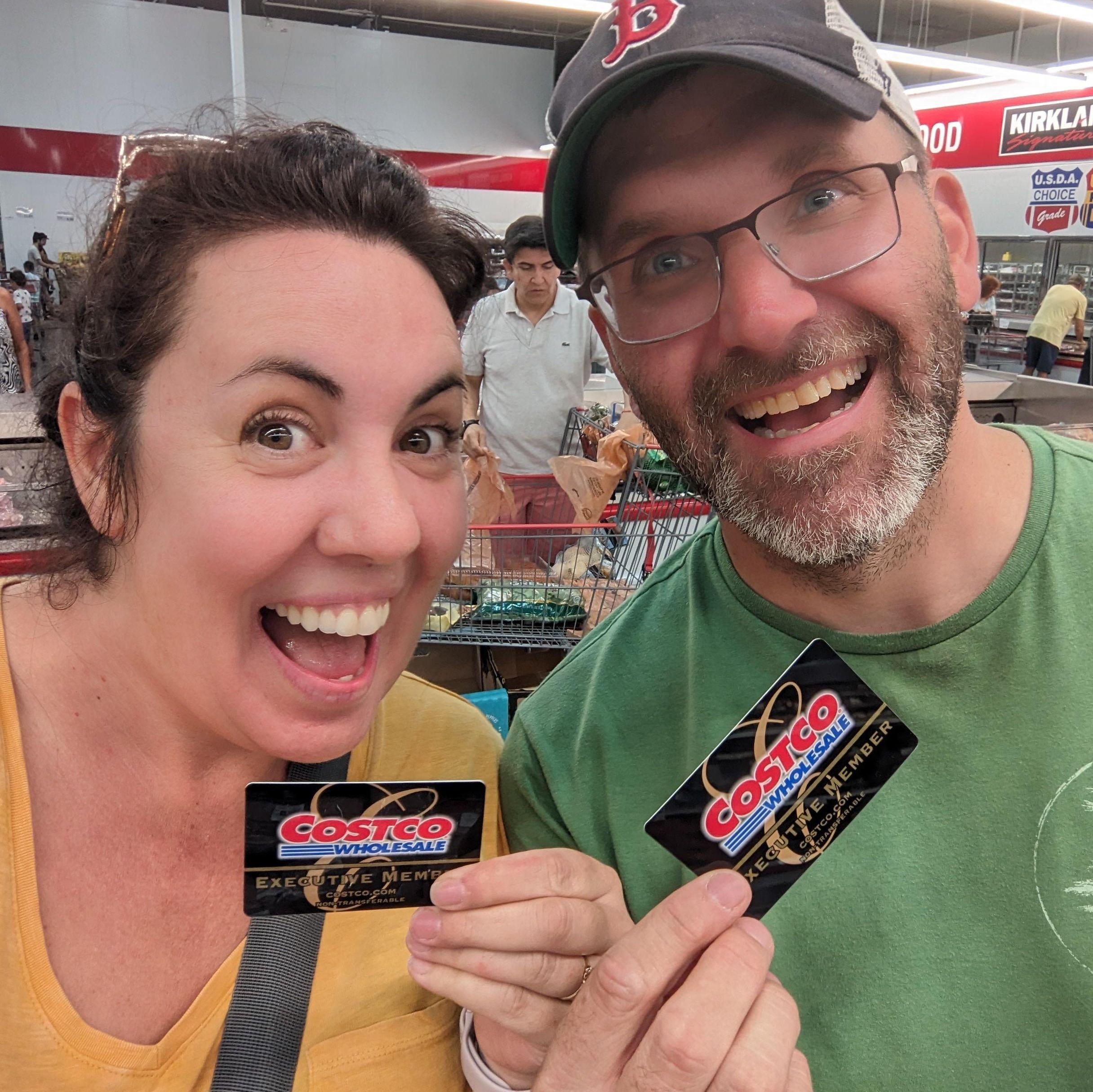 Have you ever seen two people more excited to get a Costco membership??