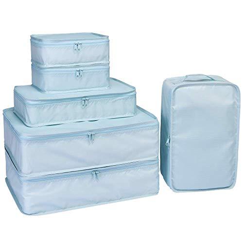 JJ POWER Travel Packing Cubes, Luggage Organizers with Shoe Bag