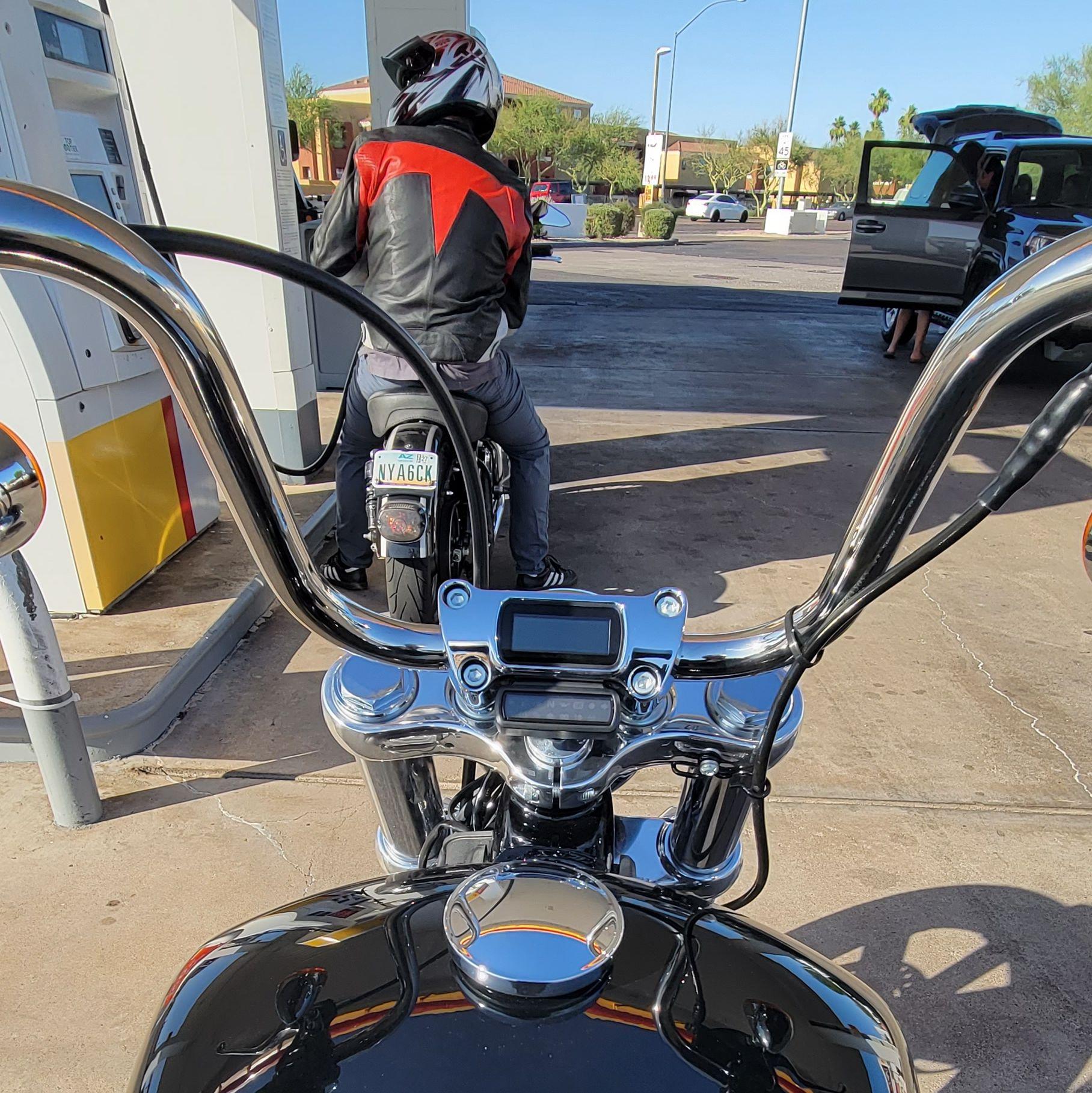Our first bike ride together after Hannah got her license