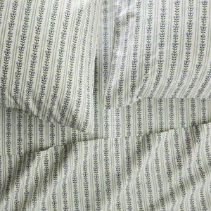 Ellen Merchant Cottage Cotton Percale Sheet Set - Blue, King Sized