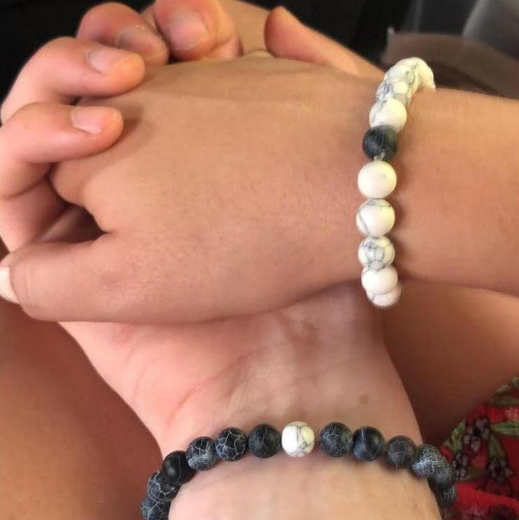 Our bracelets that we wore for years but unfortunately broke