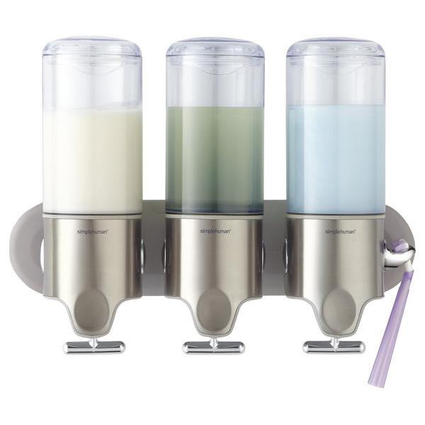 simplehuman Wall-Mounted Shampoo & Soap Dispensers