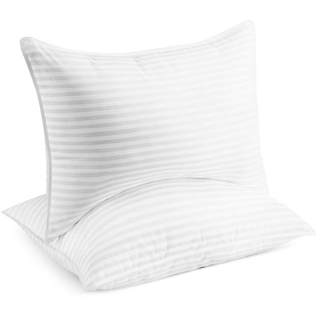 Beckham Hotel Collection Bed Pillows for Sleeping - Queen Size, Set of 2 - Cooling, Luxury Gel Pillow for Back, Stomach or Side Sleepers