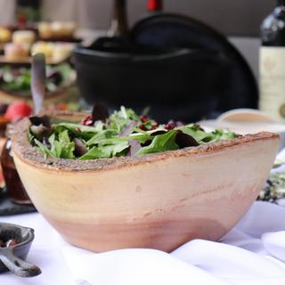 Acacia Bark Centerpiece Bowl