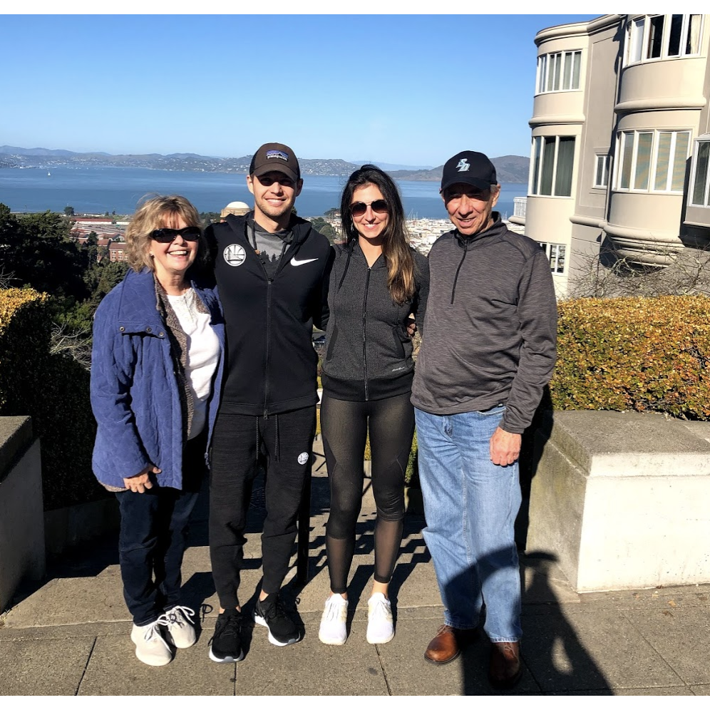 Lyon Street Steps, San Francisco with Nick's parents Steve and Marcia
