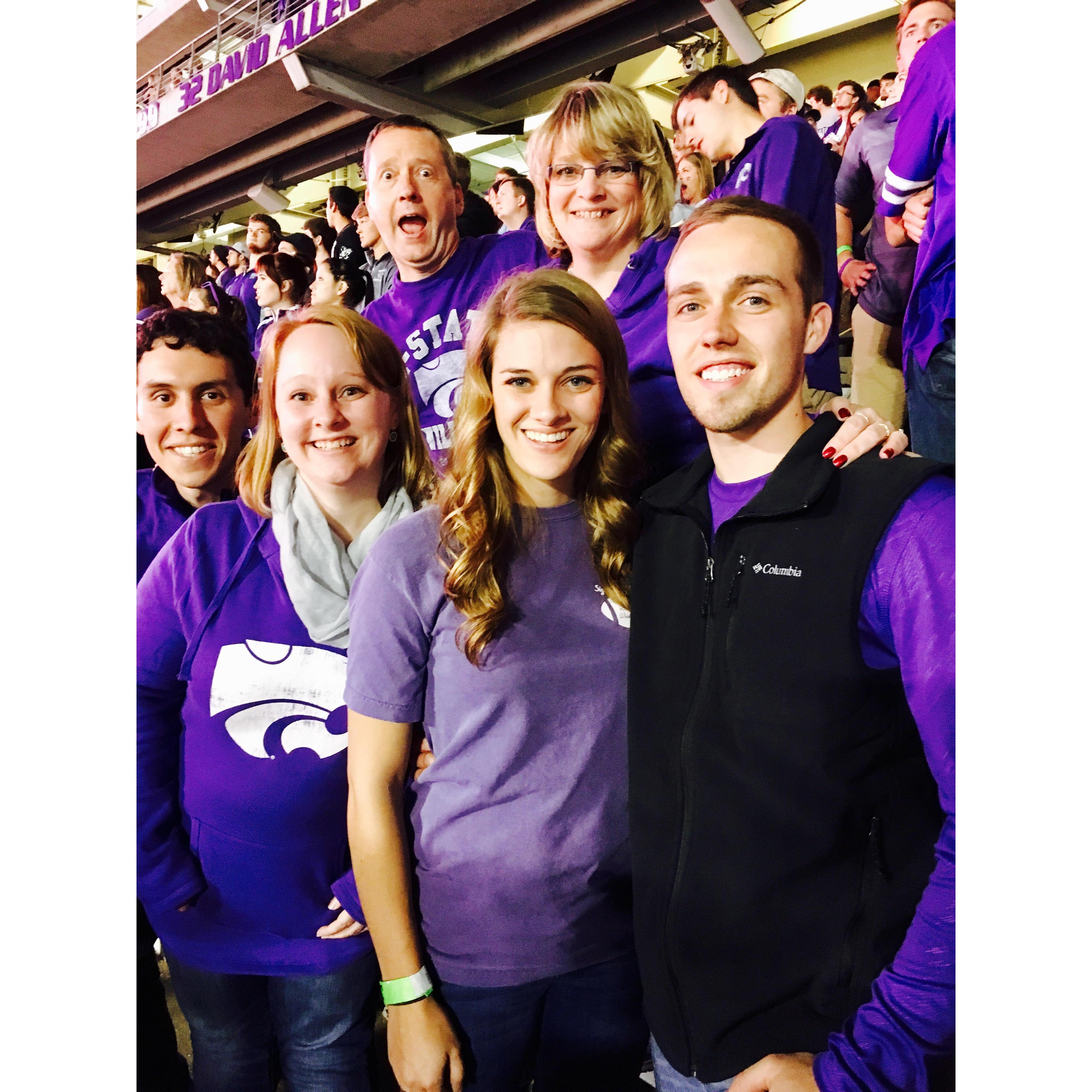 K-State Football Game with Nicole's Family