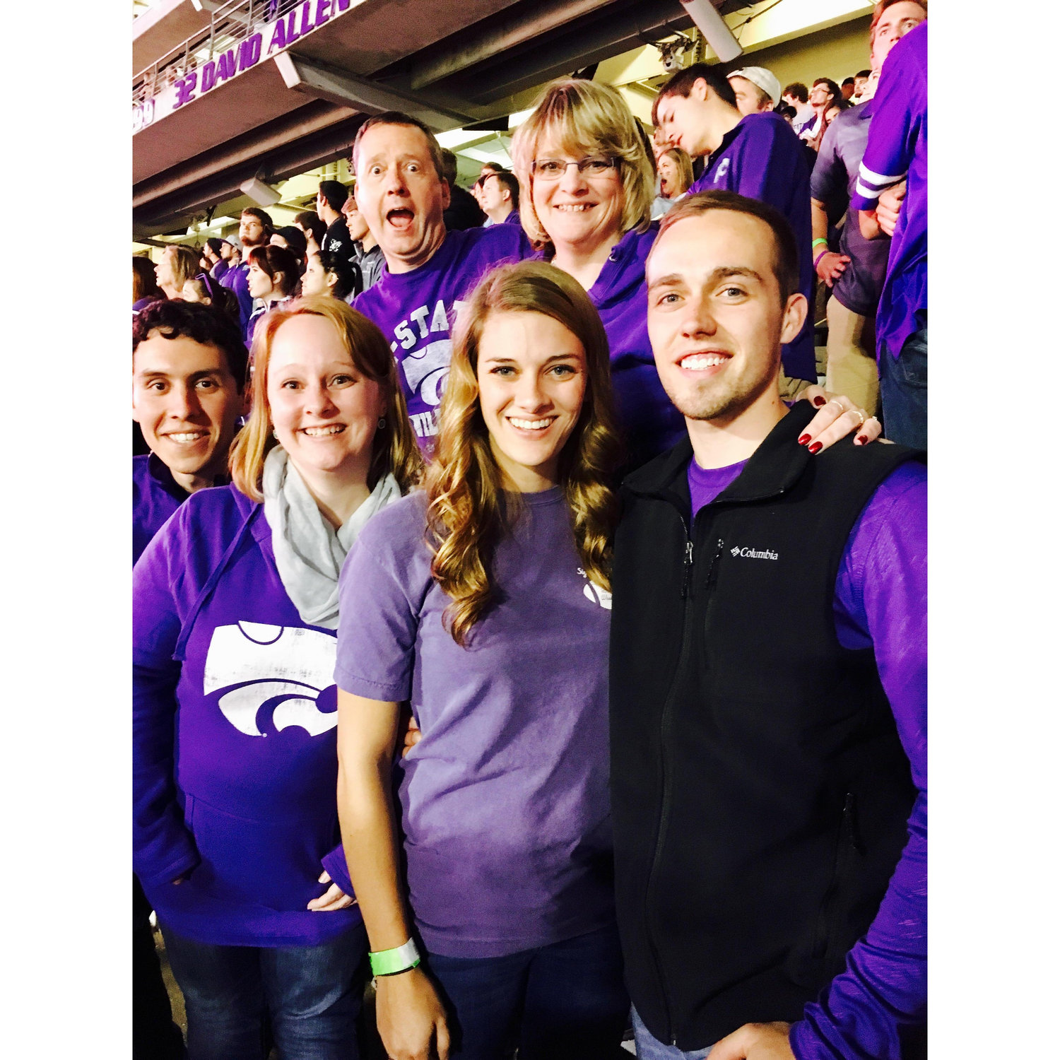 K-State Football Game with Nicole's Family