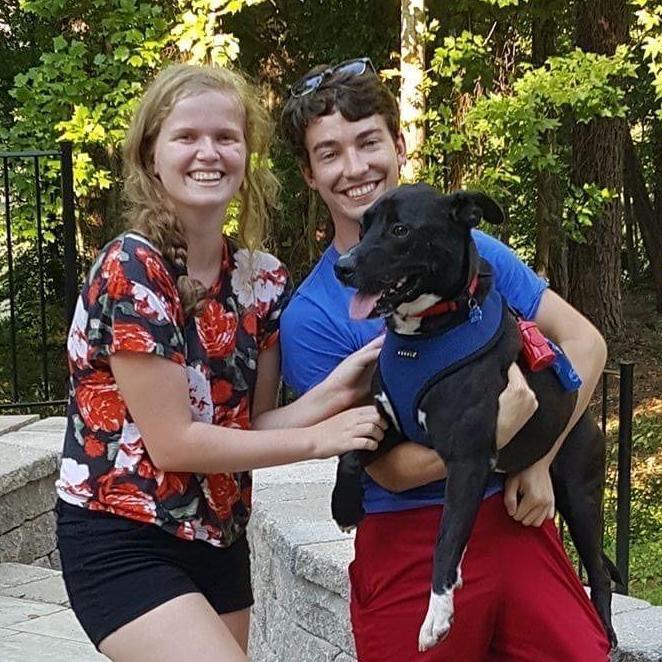 First month after adopting the best boy, RUDY! We adopted him from the Atlanta Humane Society shortly after Alex graduated from Georgia Tech in 2017.