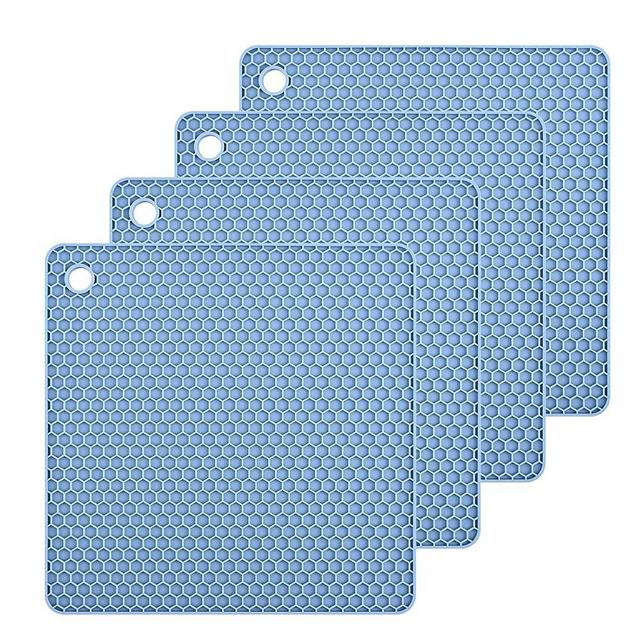 Smithcraft Silicone Trivets for Hot Dishes, Pots and Pans, Hot Pads for  Kitchen, Mixing Color Silicone