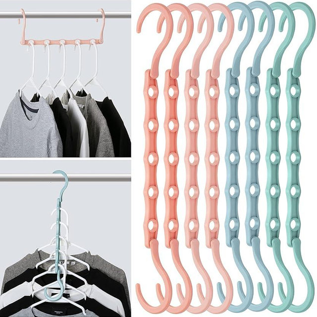 Mr. Pen- Space Saving Hangers for Clothes, 8 Pack, Boho Colors, Space Saver Hangers, Shirt Hangers Space Saving, Clothes Hanger Organizer, Hanger Space Saver, Multi Hanger, Magic Hangers