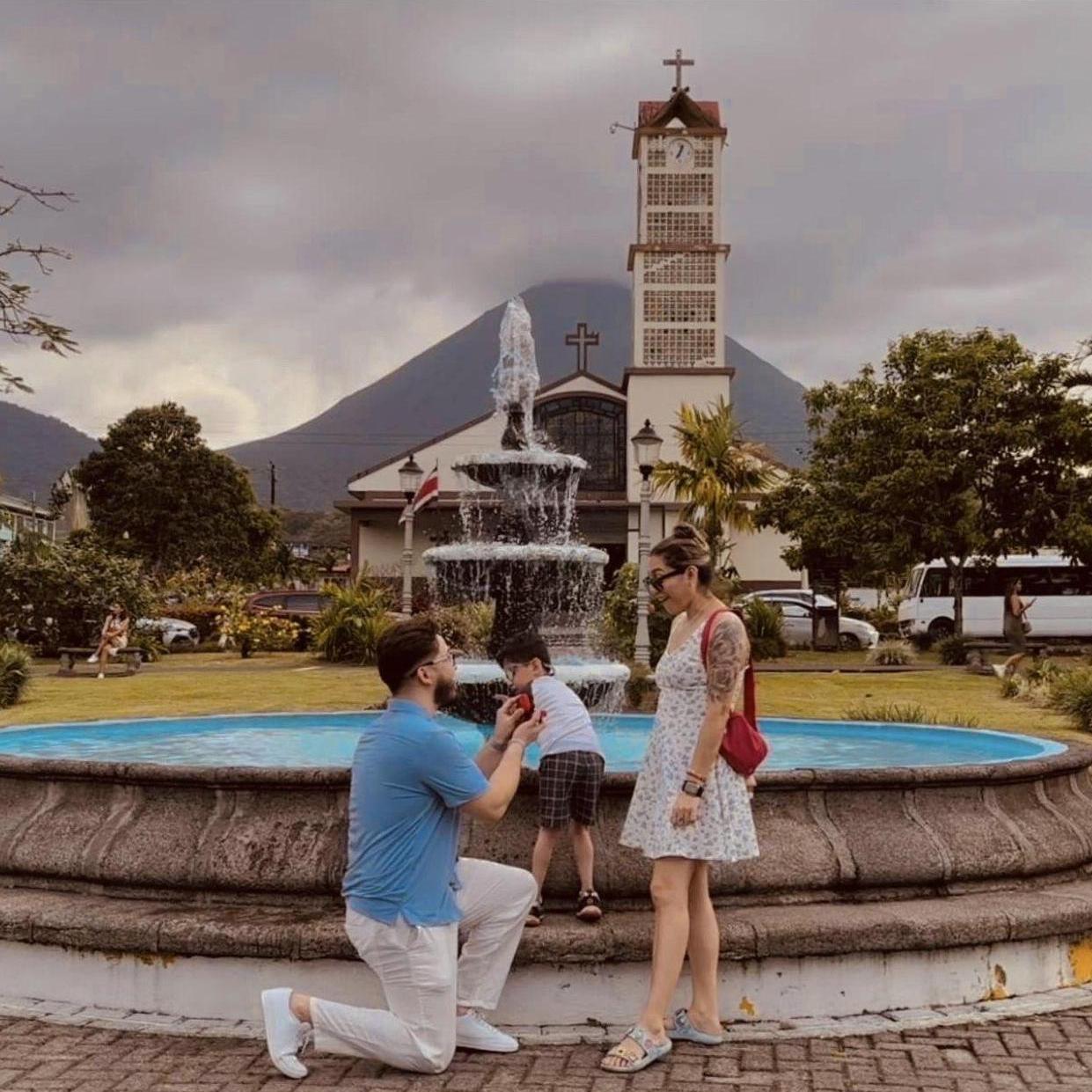 I said "Yes" in La Fortuna, Costa Rica.