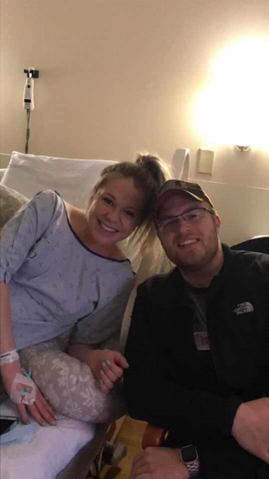 Just hours before we became parents. One of the best days of our lives.