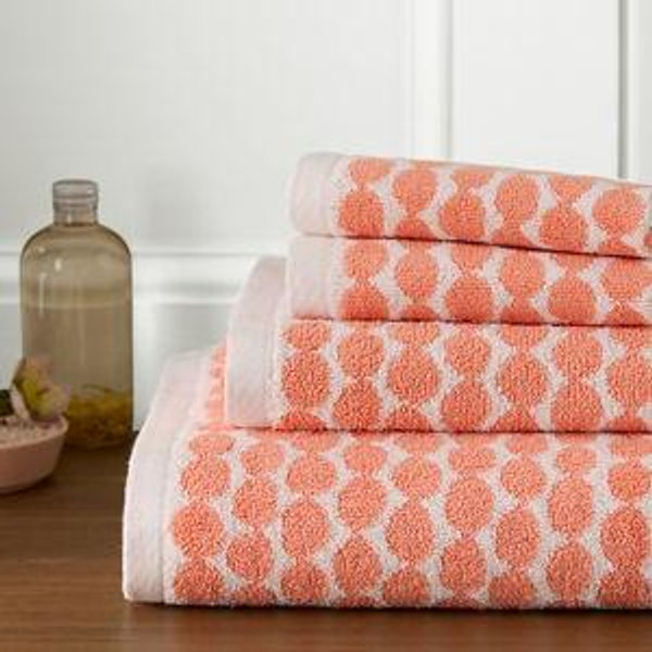 Hable Beads Bath Sheet—Coral